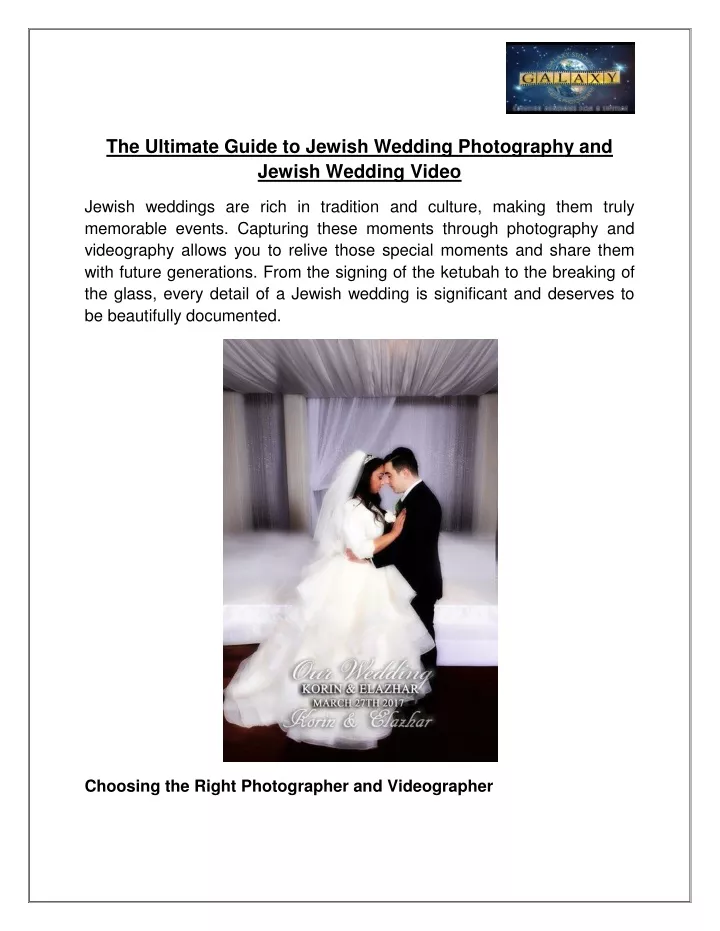 the ultimate guide to jewish wedding photography