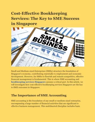 Cost-Effective Bookkeeping Services_ The Key to SME Success in Singapore