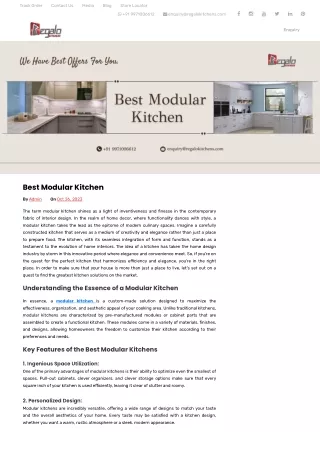 Best Modular Kitchen