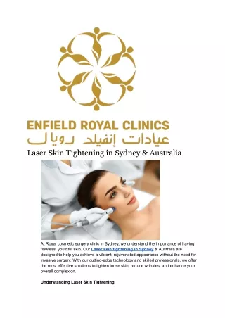 Laser Skin Tightening in Sydney & Australia