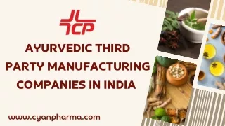 Ayurvedic Third Party manufacturing companies in India