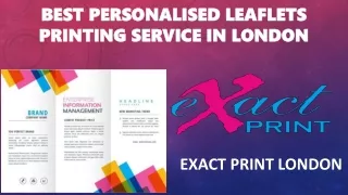 Best Personalised Leaflets Printing Service in London