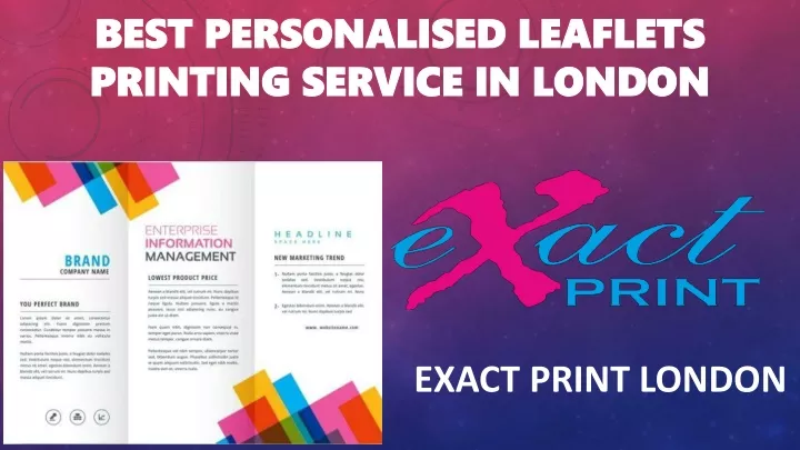 best personalised leaflets printing service in london