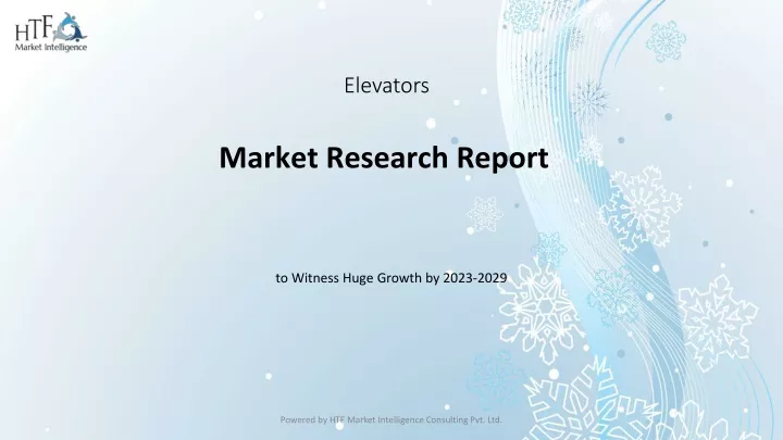 elevators market research report