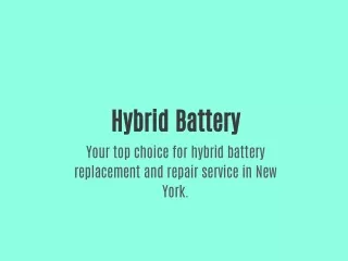 hybrid battery your top choice for hybrid battery