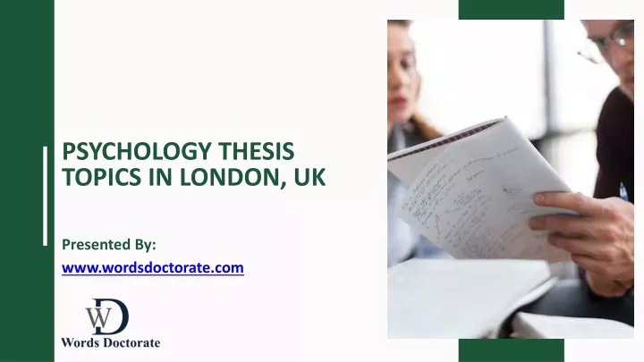 psychology thesis topics in london uk