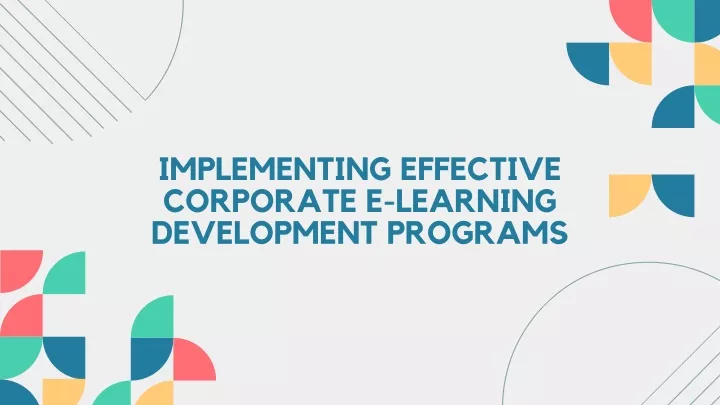 implementing effective corporate e learning