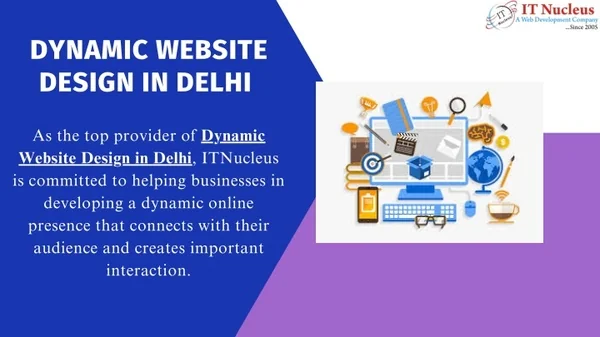 Dynamic website design in Delhi | ITNucleus