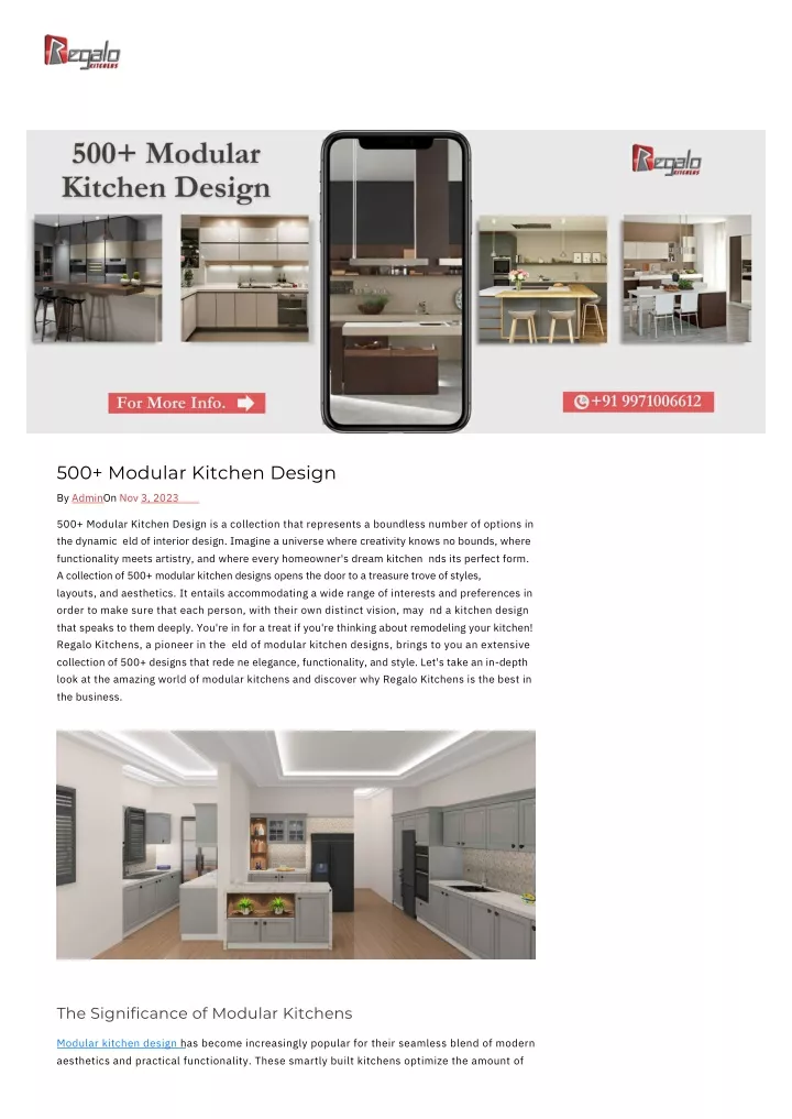 500 modular kitchen design