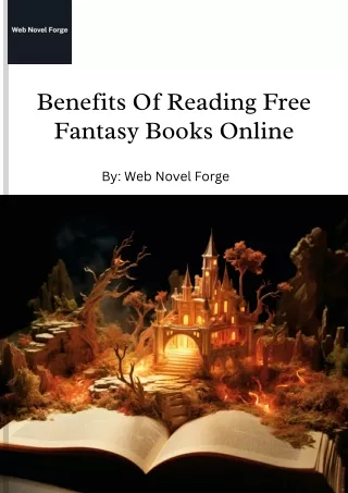 Benefits Of Reading Free Fantasy Books Online