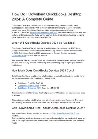 How Do I Download QuickBooks Desktop 2024_ A Complete Guide