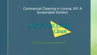 commercial cleaning in livonia ny a sustainable solution