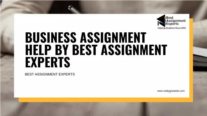 business assignment help by best assignment