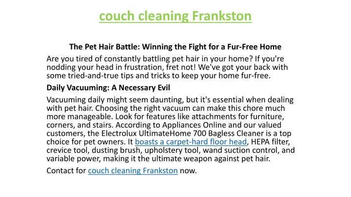 couch cleaning frankston