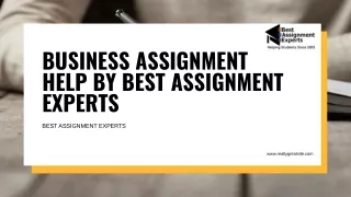 business assignment help by best assignment