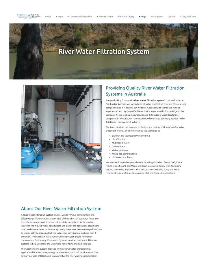 water filtration system powerpoint presentation