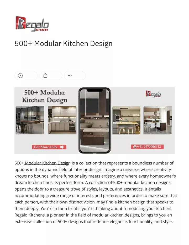 500 modular kitchen design