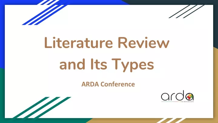 literature review and its types
