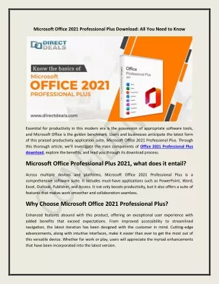 microsoft office 2021 professional plus download
