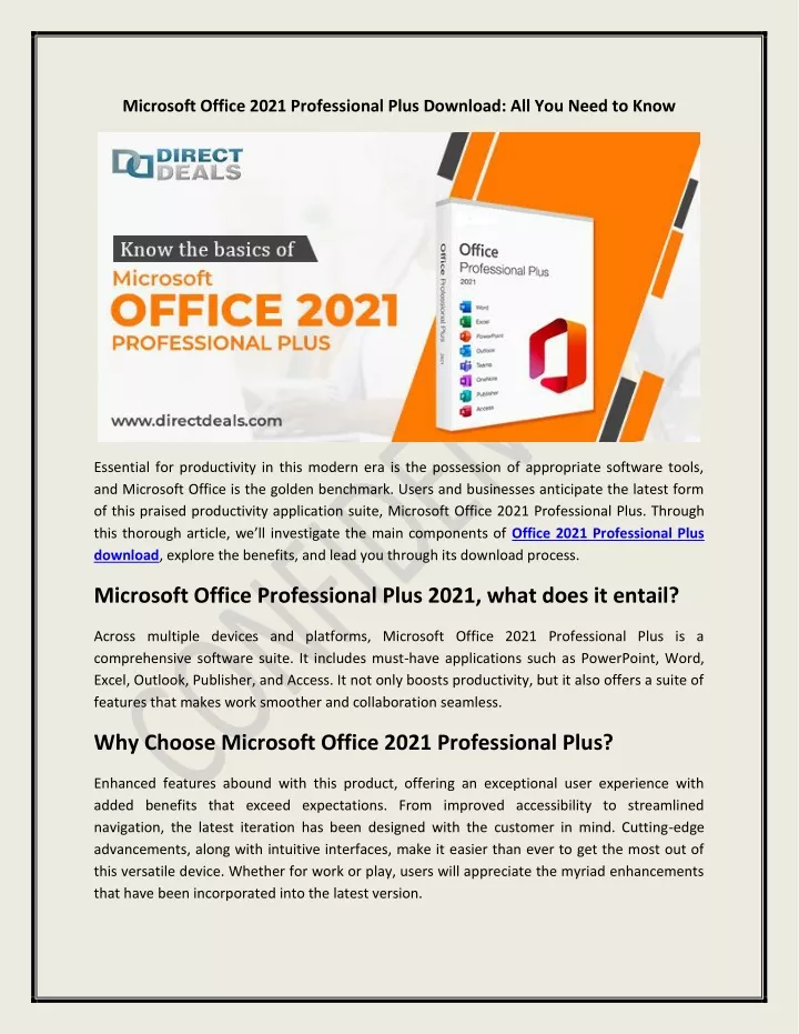 microsoft office 2021 professional plus download