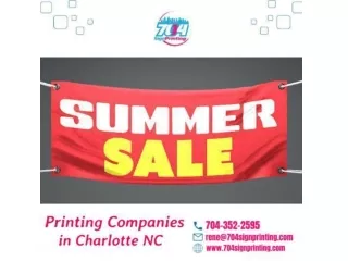 Unveiling Excellence: Why 704 Sign Printing Reigns Supreme among Charlotte NC Pr