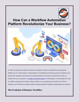 how can a workflow automation platform