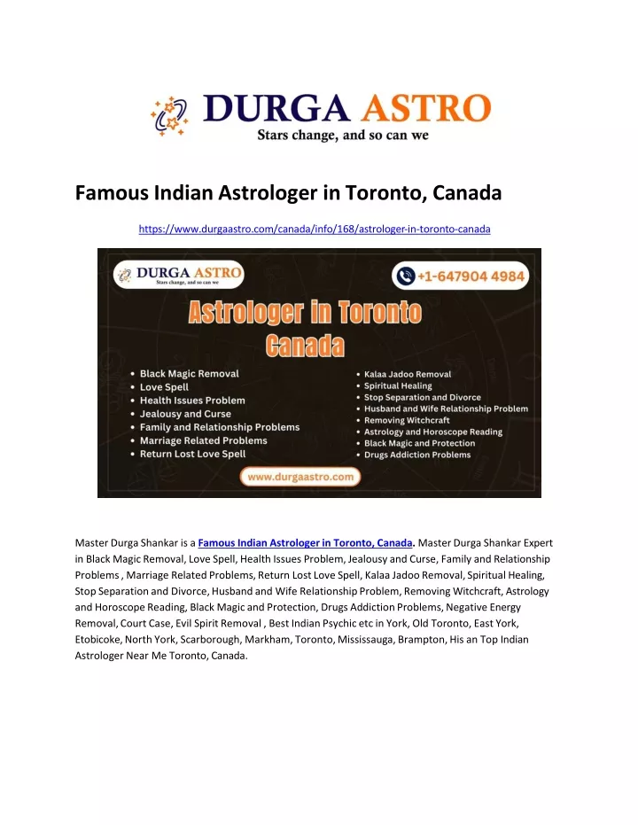 famous indian astrologer in toronto canada