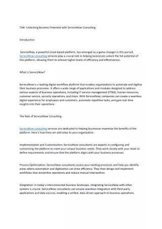title unlocking business potential with