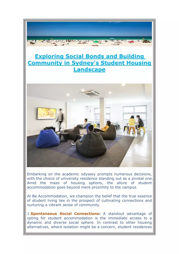 exploring social bonds and building community