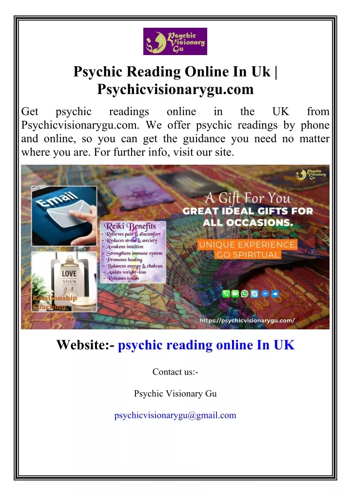 psychic reading online in uk psychicvisionarygu