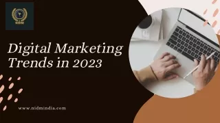 Digital Marketing Trends in 2023-ppt