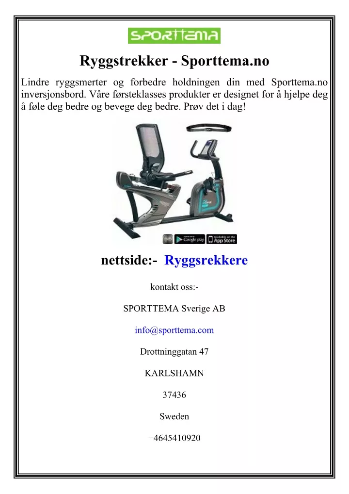 ryggstrekker sporttema no