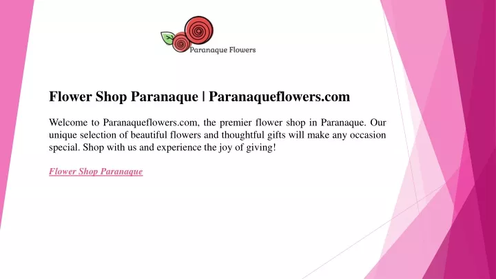 flower shop paranaque paranaqueflowers