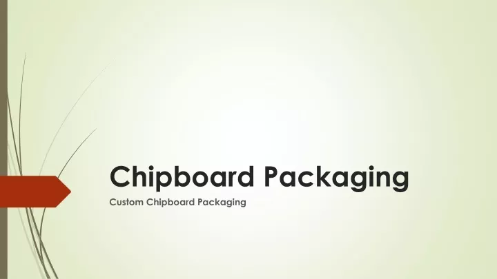 chipboard packaging