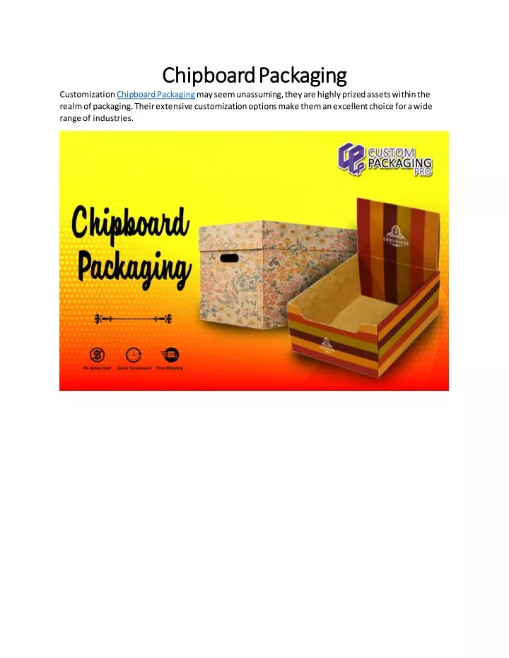 chipboard packaging chipboard packaging