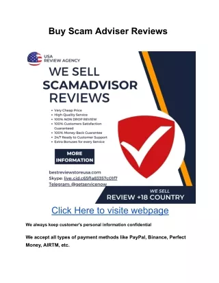 Buy Scam Adviser Reviews