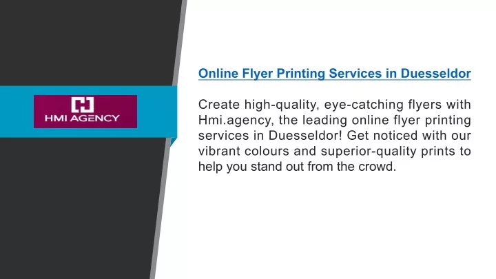 online flyer printing services in duesseldor