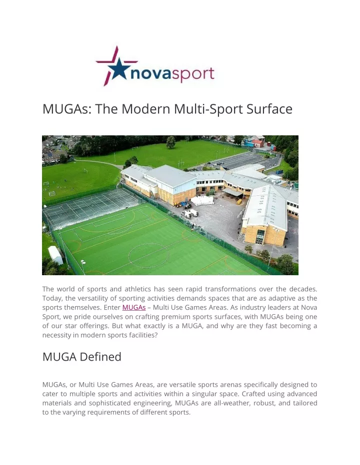mugas the modern multi sport surface
