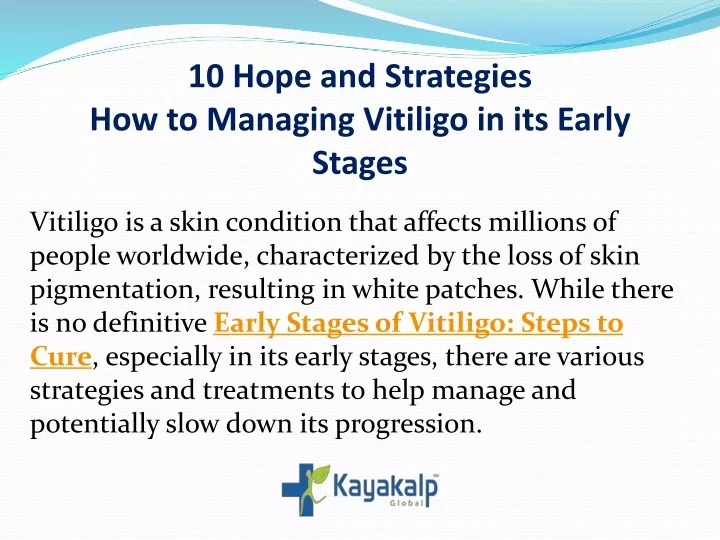 10 hope and strategies how to managing vitiligo in its early stages