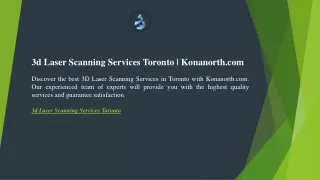 3d Laser Scanning Services Toronto  Konanorth.com