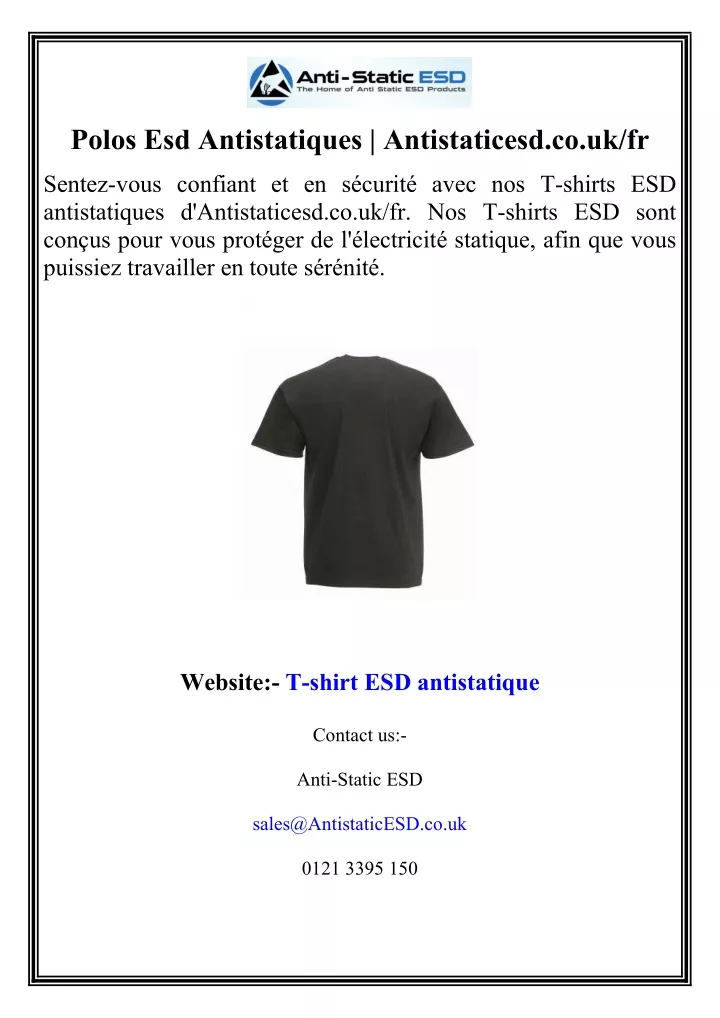 polos esd antistatiques antistaticesd co uk fr