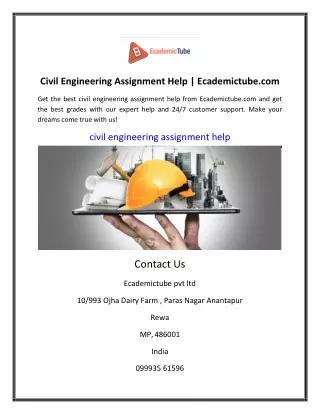 civil engineering assignment help ecademictube com