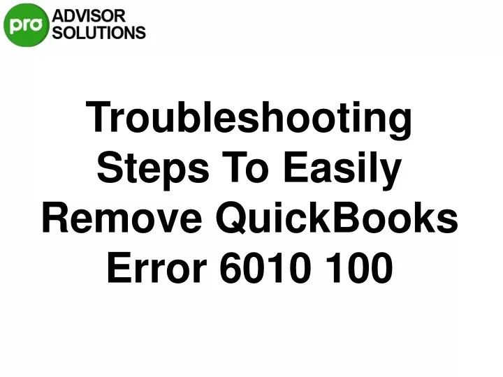 troubleshooting steps to easily remove quickbooks