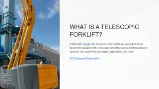 What is a Telescopic Forklift