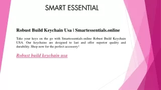 Robust Build Keychain Usa  Smartessentials.online