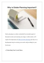Why is Estate Planning Important? - slide 1