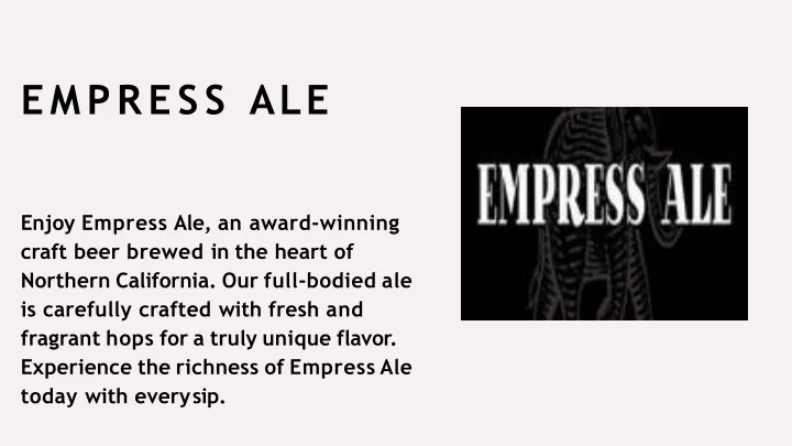 empress ale