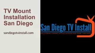 San Diego TV Install: TV Mount Installation San Diego