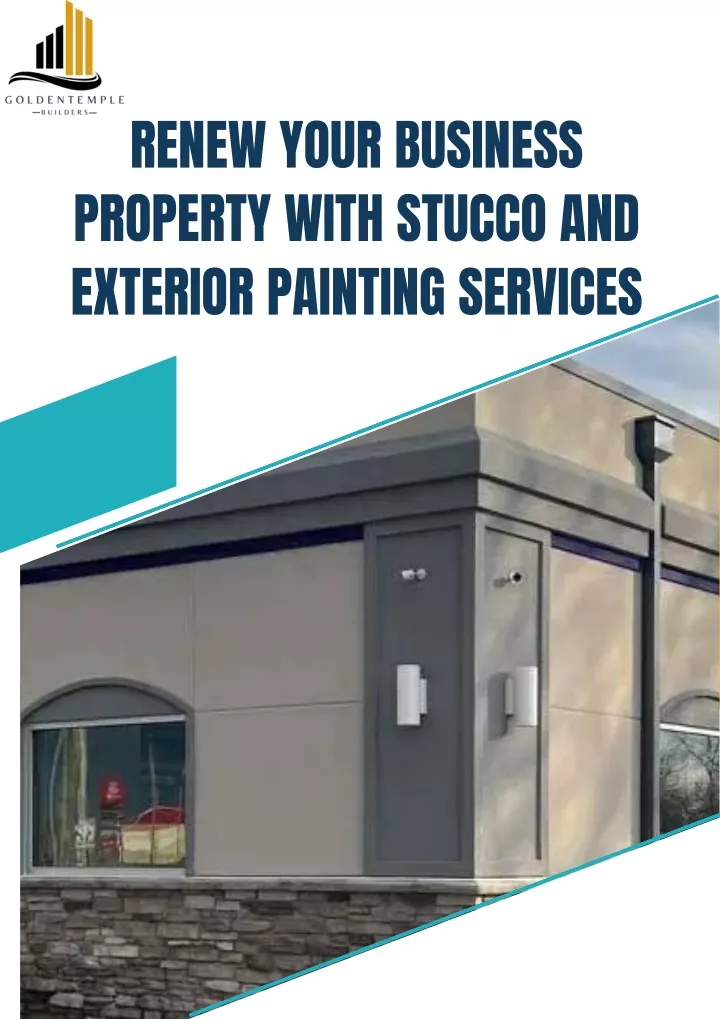 renew your business property with stucco