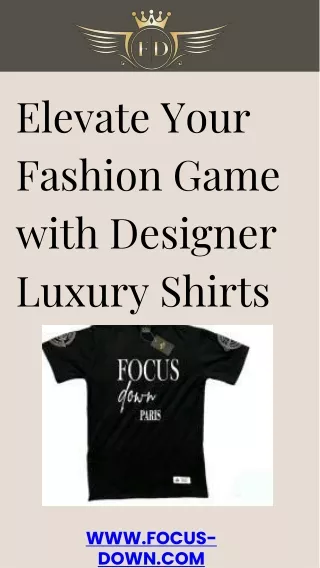 Drape Yourself in Elegance: Designer Luxury Shirts